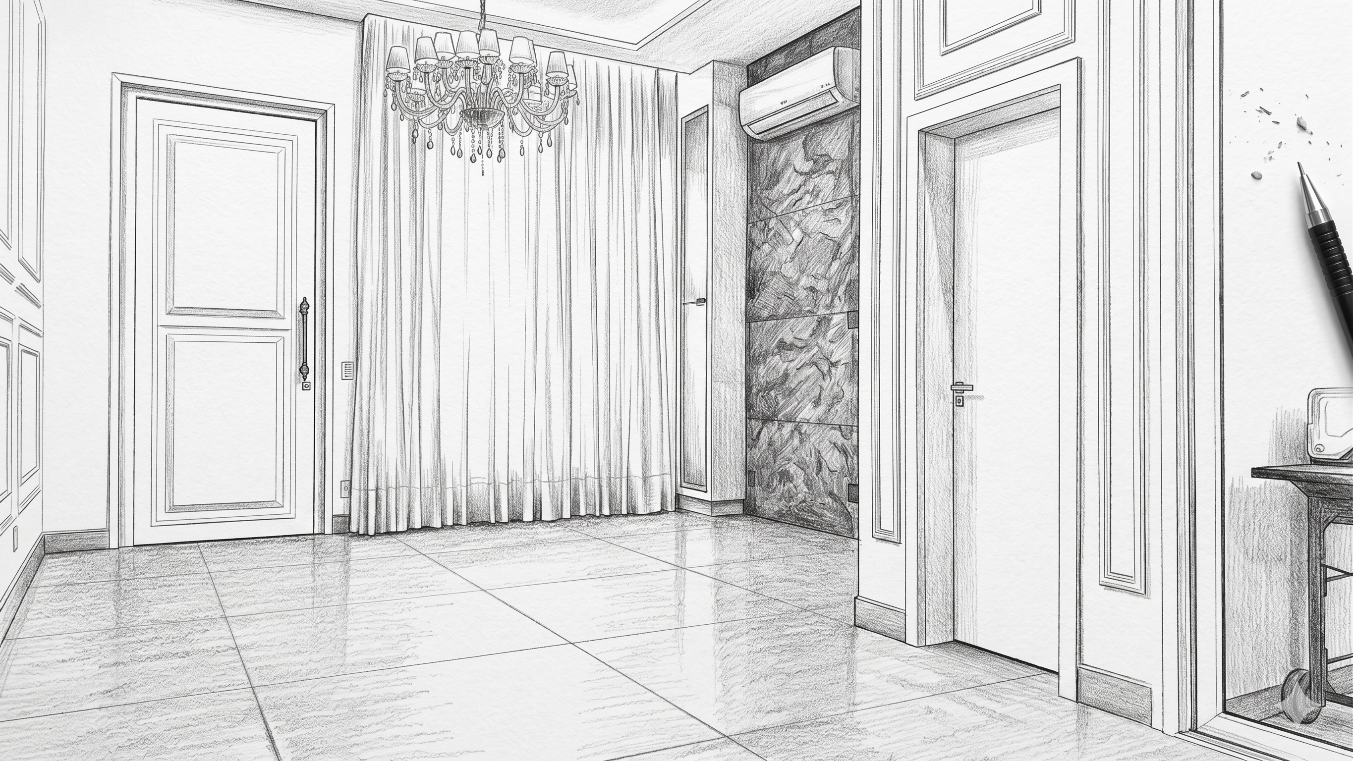 Projeto residencial — interior de alto padrão